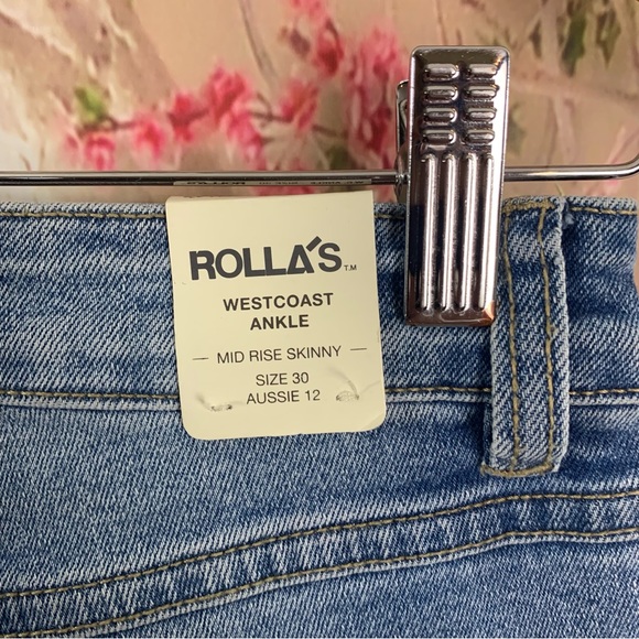 NEW Rollas Kylie Worn West coast Ankle jeans - Picture 9 of 11